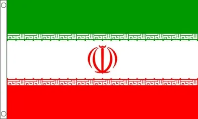 Iran-Flagge 90x60 cm, Polyester, mit Ösen