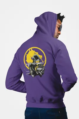 Produktbild von D&B Uni Hoodie ZIPMO00036 Mortal Kombat Lila-Größe XL