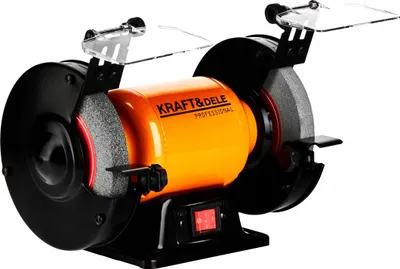 Zdjęcie produktu dla Szlifierka Stołowa 1700W 230V Kamień 2x 150x12,7 mm 2980 RPM Kraft&Dele