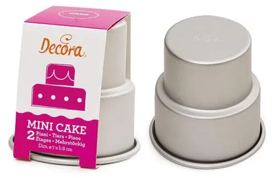 Produktbild von Decora Mini Cake, Kuchenform, Rund, Aluminium, Aluminium, 80 mm, 7 cm