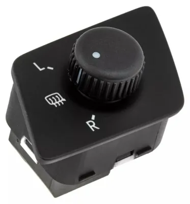 Image de Commutateur de rétroviseur extérieur, Vw, Polo 9N, chauffant, noir, 10 broches