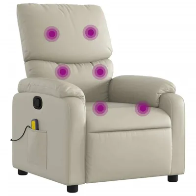 Obrázok produktu pre VidaXL 373442, Umelá koža, Krém, Pena, 110 kg, 750 mm, 990 mm