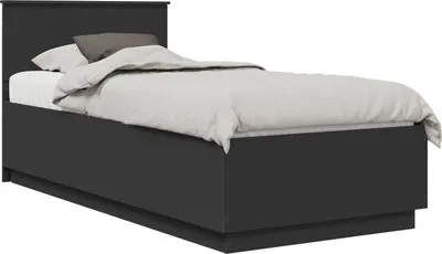 Obrázok produktu pre Rám postele Čierna 100 x 200 cm Kompozitné drevo