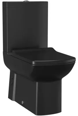 Produktbild von LARA Kombi-WC, Abgang senkrecht/waagerecht, schwarz matt