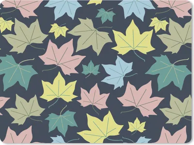 Produktbild von MuchoWow® Mauspad Mousepad Muster - Herbst - Blätter 40x30 cm - Mousepads - Maus Mat - Pad - Mausunterlage - Anti Rutsch