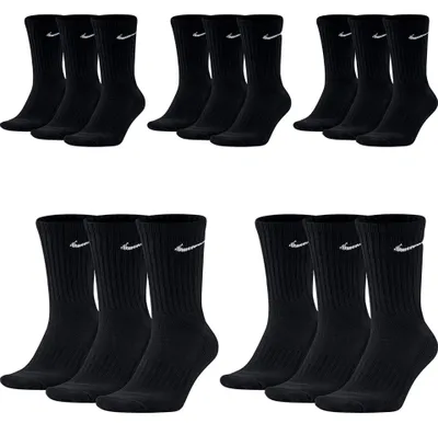Produktbild von 15 Paar Nike Herren Damen Socken SX4508 - Farbe: Schwarz - Größe: 38-42