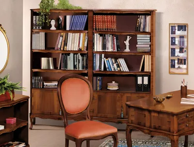 Image de Étagère à livres Étagère en bois Étagère de bureau indépendante Élégante étagère à livres brune Nouveau
