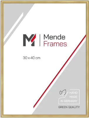 Produktbild von MendeFrames H245 Kunststoff-Rahmen Museumsglas Gold 20x25 cm