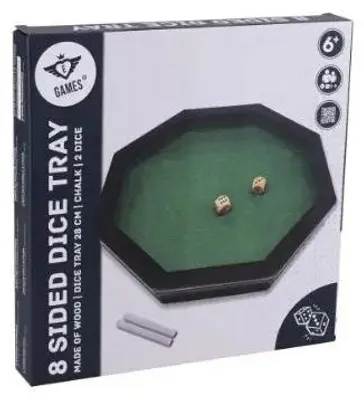 Immagine prodotto di Longfield Contenitore per semi - Contenitore per dadi - Pista per dadi ottagonale - 28 cm