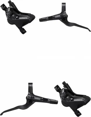 Produktbild von Shimano Scheibenbremse MT402-3/MT420 Links + Rechts schwarz - starke 4-Kolben...