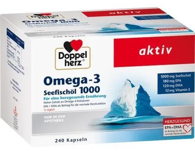 Produktbild von DOPPELHERZ Omega-3 Seefischöl 1000 Kapseln