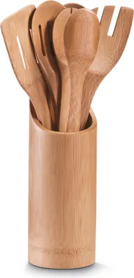 Produktbild von Küchenutensilienhalter-Set, 7-teilig Bambus neuetischkultur