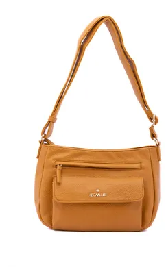Image de Sac bandoulière pour femmes en simili cuir, avec fermeture éclair et plusieurs compartiments, marque B Cavalli