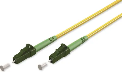 Obrázek produktu pro Goobay 59632 Optický kabel (FTTH), jednovidový (OS2) žlutý, žlutý (simplex), 10 m optický kabel (FO), zástrčka LC-APC (8°) > zástrčka LC-APC (8°), bezhalogenový plášť (LSZH)