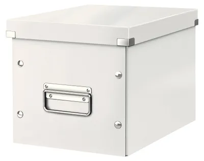 Imagen del producto de LEITZ 6109-00-01, caja de almacenamiento "Click & Store", 10,0 litros, color blanco, dimensiones: 26,0 x 26,0 x 24,0 cm