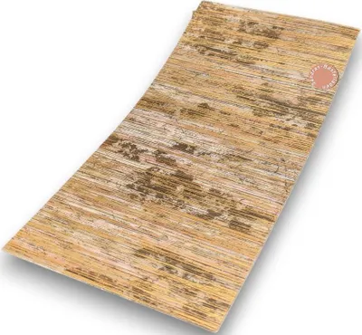 Produktbild von Sandras-Bastelladen - Multicolor Gebürstet - Kerzen Verzierwachsplatte - 200 x 100 x 0,5mm Altrosa-Gold