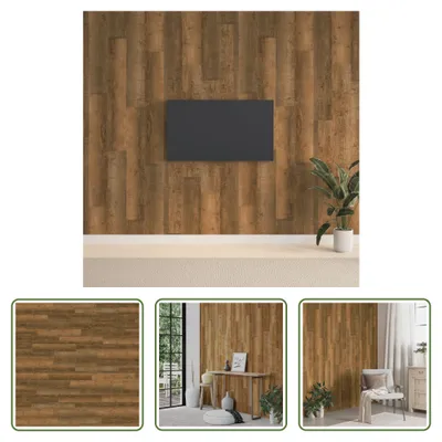 Produktbild von The Living Store Wandpaneele Holzoptik Braun PVC 2,06 m²