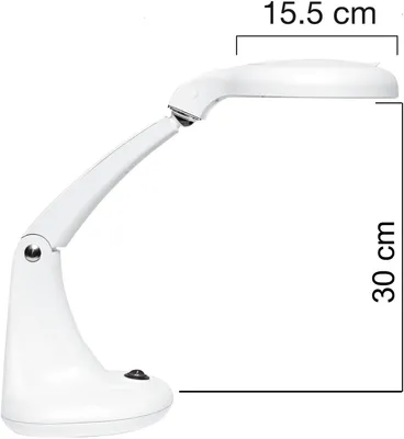 Produktbild von Unilux 400108074, Weiß, Glas, Kunststoff, Homeoffice, Büro, 1 Glühbirne(n), 12 W, LED