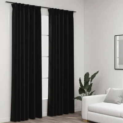 Immagine prodotto di The Living Store tende oscuranti con ganci effetto lino 2 pezzi 140x245 cm