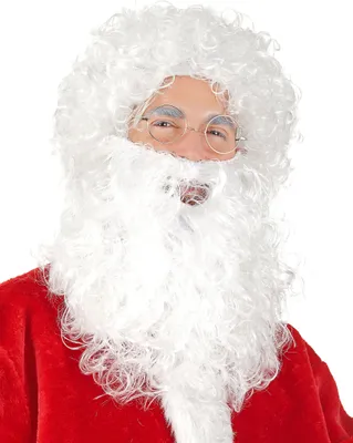 Immagine prodotto di Parrucca e barba di Babbo Natale, bianca - taglia unica
