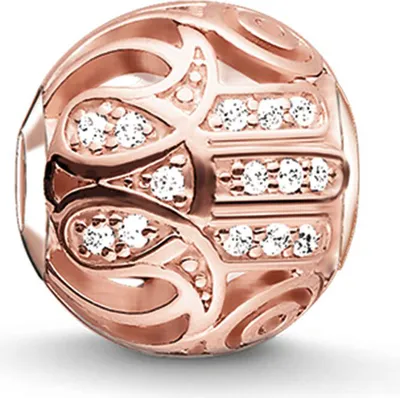 Produktbild von K0206-416-14 Karma Beads - Fatimas Hand rosèvergoldet K0206-416-14 Thomas Sabo