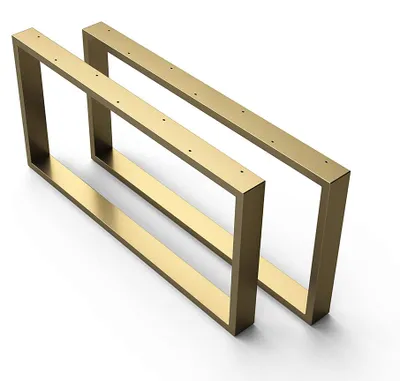 Produktbild von 1xPaar sossai Couchtisch Tischkufen 80x40cm in Gold Tischgestell Tischuntergestell CKK1 Rahmen