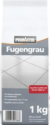 Produktbild von Primaster Fugengrau 2 - 5 mm dunkelgrau 1 kg