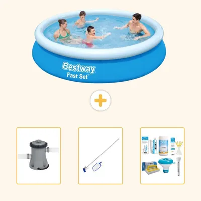 Immagine prodotto di Bestway Fast Set, piscina rotonda - 366x76 cm - 4 pezzi - Modello S22661