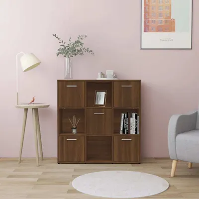 Immagine prodotto di vidaXL Libreria in rovere marrone 90x30x90 cm Materiale a base di legno - Libreria - Librerie - Libreria - Librerie