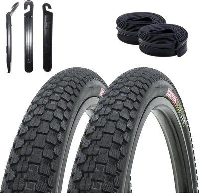 Immagine prodotto di 2 x Kenda K-905 K-Rad 26" MTB bici pneumatico nero 58-559 (26 x 2,30) + 2 camere d'aria corrispondenti DV incl. leve per pneumatici maxxi4you
