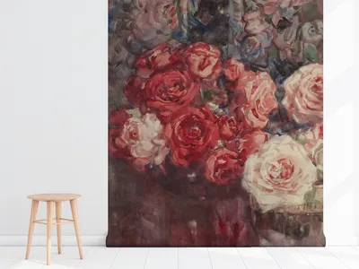 Produktbild von Coloray Fototapete 152x104 cm Latextapete Magicstick - Weinleseblumenstrauß von Rosenblumen