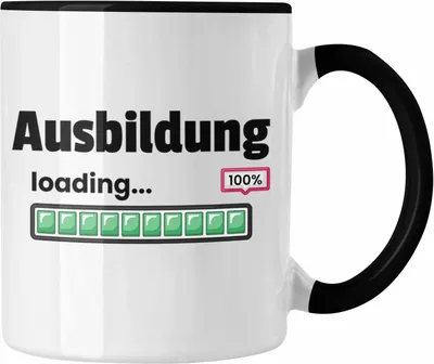 Produktbild von Trendation - Ausbildung Bestanden 100% Loading Geschenkidee Abgeschlossene Prüfung Ausbildungsprüfung Bestanden (Schwarz)