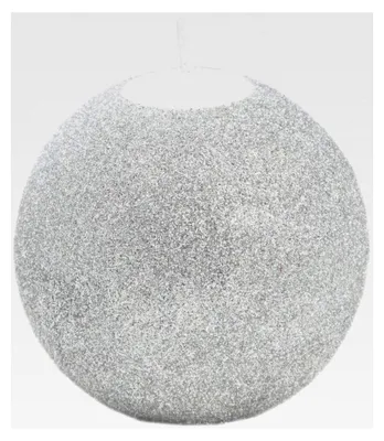 Produktbild von Kugelkerze Iris mit Glitzerdekoration