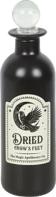 Produktbild von Something Different - Trankflasche "Dried Crow´s Feet", Glas SD9840 (Einheitsgröße) (Schwarz/Weiß)