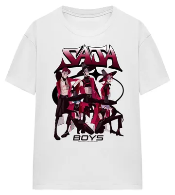 Productafbeelding van K-Pop Demon Hunters - "Demon Group" T-shirt voor dames, model TV43942 (maat M), wit