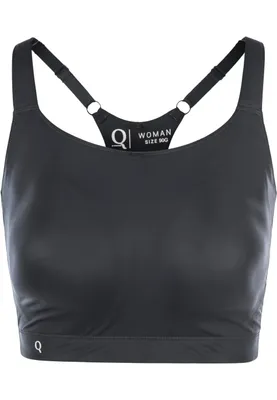 Produktbild von Q by Endurance Sport-BH Angelia mit elastischem Unterband 1001 Black 100 G