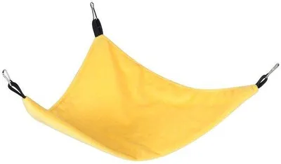 Immagine prodotto di Amaca confortevole per piccoli animali domestici - Amaca per criceti/scoiattoli - Amaca triangolare - Letto comodo - Tessuto traspirante - Dimensioni 40x19x1 cm - Amaca per animali domestici
