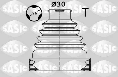 Produktbild von SASIC Faltenbalgsatz Antriebswelle Innen passend für PEUGEOT 308 SW II 1900038