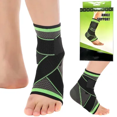 Obrázek produktu pro Stabilizátor kotníku ortéza na kotník sportovní bandáž na nohu s páskem M L