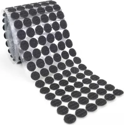 Immagine prodotto di INF Strisce adesive rotonde in velcro (1 cm) confezione da 500