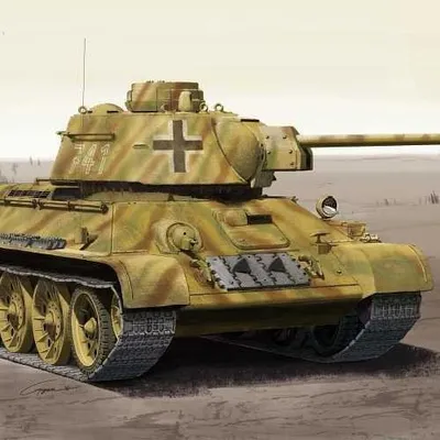 Produktbild von Modellbausatz Panzer 13502 – Deutscher T-34/76 747(r) (1:35)