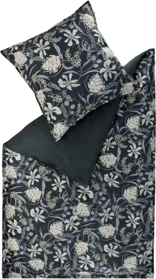 Produktbild von SCHÖNER WOHNEN Bettwäsche Playful-B Farbe anthrazit Größe 155x220+80x80