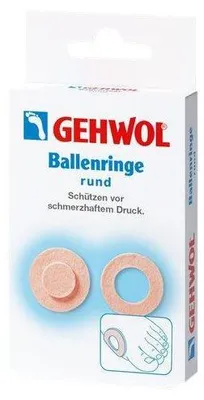 Produktbild von Gehwol Ballenringe rund zur Druckentlastung bei Fußbeschwerden, 6 Stück