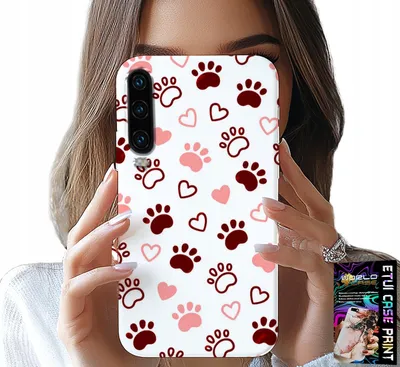 Produktbild von Hülle Für Huawei P30 - Hundepfoten Auf Weissem Hintergrund, Hund, Katze, Bär
