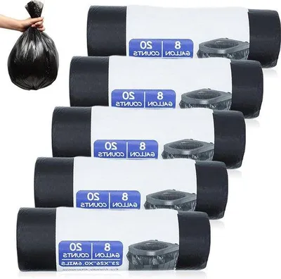 Produktbild von Biologisch abbaubare schwarze Camping-Toiletzakken 30l wasserdicht