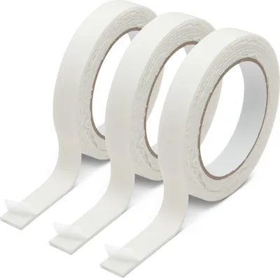 Produktbild von Doppelseitiges Schaumstoffklebeband-Set – Selbstklebendes Schaumstoffklebeband – 3 Rollen – 18 mm × 2,6 m – Für den Heim- und Werkstattgebrauch [11101]