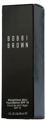 Zdjęcie produktu dla Bobbi Brown Weightless Skin Foundation SPF 15, Buteleczka z pompką, Krem, Skóra uniwersalna, Nawilżający, Złoto, W-068