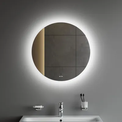 Produktbild von AM.PM Hit LED Spiegel rund 80 cm mit Beleuchtung Badspiegel rund dimmbar Badezimmerspiegel mit Licht 3 Farbtemperaturen Touchless Sensor Anti Beschlag