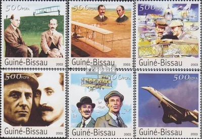 Produktbild von Briefmarken Guinea-Bissau 2003 Mi 2524-2529 (kompl.Ausg.) postfrisch Brüder Wright
