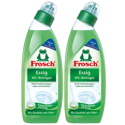 Produktbild von 2x Frosch Essig WC-Reiniger 750 ml - Kalklösend mit Essig